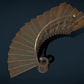 Classic Spiral Staircase With Wooden Steps And Metal Handrail Interior Design
