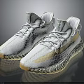 White Modern Casual Shoes With Mesh Material Light Sole And White Laces