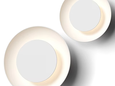 Modern Round Wall Lamps With Soft Illumination And Minimalist Design For Home 3d model