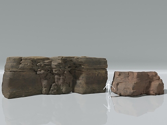 Stone Mountain Sandstone Cliff Rock Wall Rock Wall Weathered Mountain Rock Karst Plateau Landform Canyon Special Shape Mountain Wall 3d model