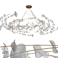 Modern Chandelier Simple Chandelier 3d model