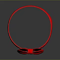 Red Bow Hairband Fashionable Daily Hair Accessory For Women And Girls