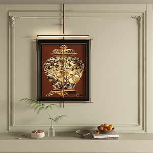 New Chinese Decorative Painting 3d model