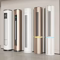 Modern Tower Air Conditioner Fans With White Gold Finishes And Multiple Stylish Designs