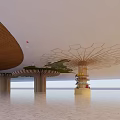 Column decorative column umbrella column 3d model