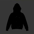 Black Hooded Sweatshirt Loose Fit Design For Comfortable Casual Everyday Wear
