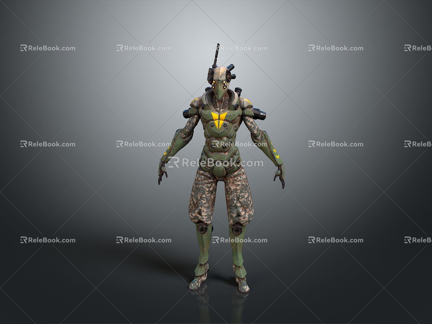 Science Fiction Warrior Future Warrior Next Generation Warrior Super Soldier Magic Warrior Super Soldier Science Fiction Soldier 3d model