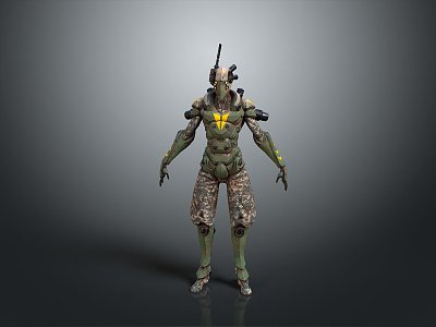 Science Fiction Warrior Future Warrior Next Generation Warrior Super Soldier Magic Warrior Super Soldier Science Fiction Soldier 3d model