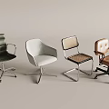 Modern Office Chairs Featuring Four Different Colors Leather Fabric Mesh And Ergonomic Design