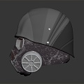 Modern gas mask sci-fi gas mask gas mask respirator 3d model