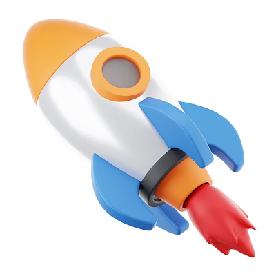 Modern Rocket Space Shuttle Cartoon Rocket Cartoon Space Shuttle 3d model