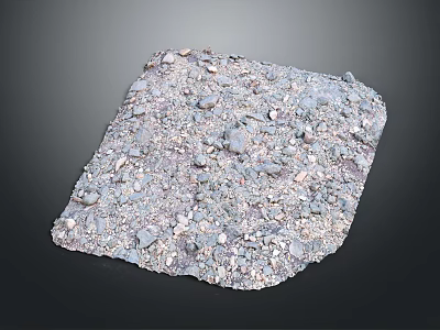 Square Wooden Stone Material Featuring Rough Surface With Gravel Particles And Natural Texture 3d model