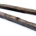 Natural Stone And Wooden Beams With Rough Textured Surfaces For Decor Projects