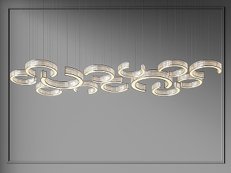 Modern Crystal Chandelier Combination Multi-head Crystal Lamp Large Crystal Lamp Sales Office Lobby Lamp Club Lobby Lamp 3d model