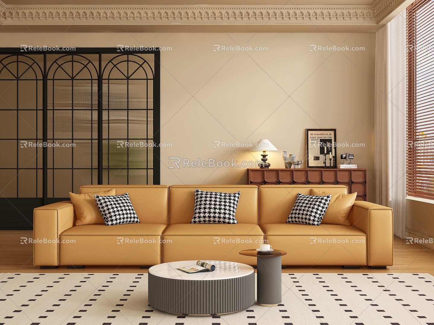 Middle Style Living Room model