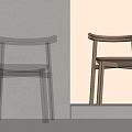 Modern Transparent Acrylic And Wooden Chairs With Stylish Minimalist Contemporary Design