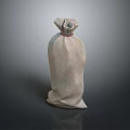 Durable Natural Hemp Storage Sack With Tied Top For Home Use