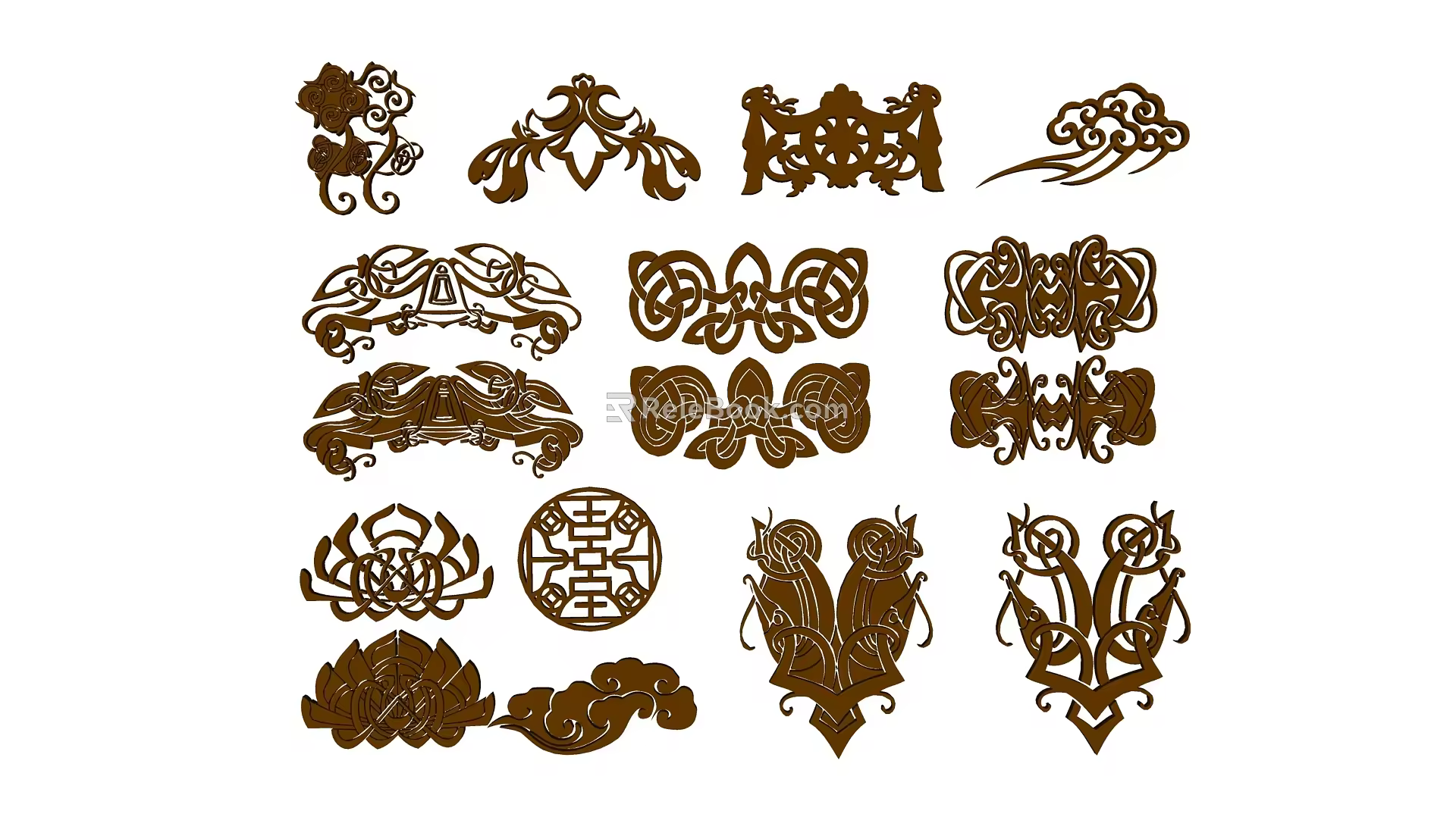 chinese style carving 3d model