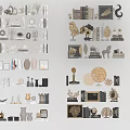 Stylish Modern Decorative Ornament Sets With Sculptures Vases Frames And Ceramic Figurines