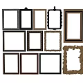 Light Luxury Photo Frame Photo Frame 3d model