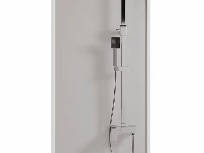 Modern Mirror Design For Bathroom Shower Area With Sleek Metal Frame 3d model