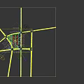 Large Scale Industrial Factory Park With Multiple Buildings Road Network Green Belt And River