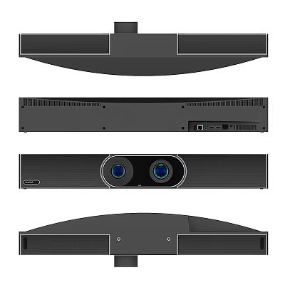 Modern Black Household Electrical Device With Dual Cameras And Connectivity Ports For Daily Use 3d model