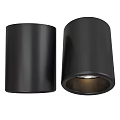Black Cylindrical Downlights Modern Ceiling Lighting Fixtures with Sleek Glossy Finish