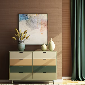 Nordic Entrance Cabinet Soft Pack Combination 3d model