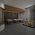 Luxury SPA Sauna Interior Featuring Relaxation Beds Wooden Panels And Warm Lighting Decor