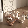 Tableware Western-style Tableware Knife and Fork 3d model