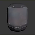 Modern Metal Shield Weapon With Rivet Decorations And Smooth Metallic Surface