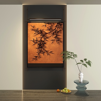 New Chinese Abstract Hanging Painting 3d model