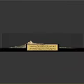 Black Transparent Acrylic Square Display With Wooden Base And Gold Plaque
