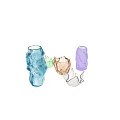 Colorful Ceramic Vessels With Various Shapes And Textured Surfaces For Home Decor