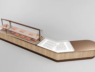 Modern Dessert Bread Cabinet 3d model