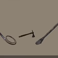 Other Outdoor Tools And Gear Including Tennis Ball Rope Axe And Shovel
