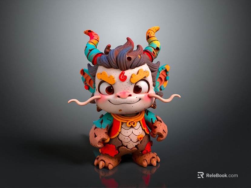 Small demon cartoon items cartoon equipment animation environment animation items animation equipment animation environment texture