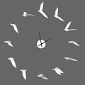 Swallow Clock 3d model