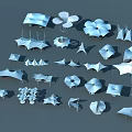 Various Tensile Membrane Structures with Different Architectural Shapes and Designs