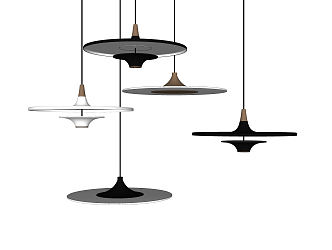 Modern chandelier 3d model