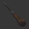 Professional Hardware Tool Screwdriver With Wooden Handle And Metal Shaft Design