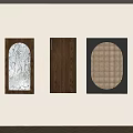 Stylish Wardrobe Doors Featuring Wooden Rattan And Patterned Panels In Various Colors