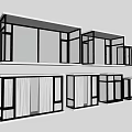 Modern Bay Window 3d model