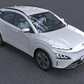 White Hyundai Car With Sleek Modern Exterior Design