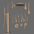 Modern Chrome Bathroom And Kitchen Faucets With Sleek Design And Shower Heads