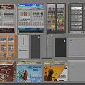Various Styles of Display Refrigerators and Freezers for Beverage and Ice Cream Storage
