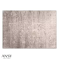 Elegant Square Carpet With Intricate Neutral Tone Pattern For Modern Home Decor