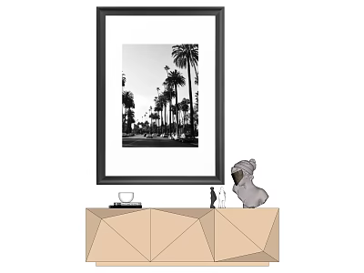 modern landscape painting decorative painting 3d model