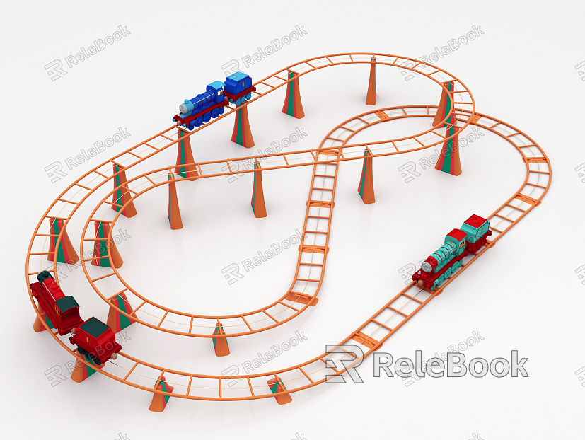 Modern toy children's track small train toy model